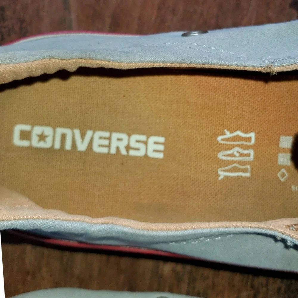 Converse Chuck Taylor All Star Shoreline Grey Slip On Sneakers Womens 9 551620C
